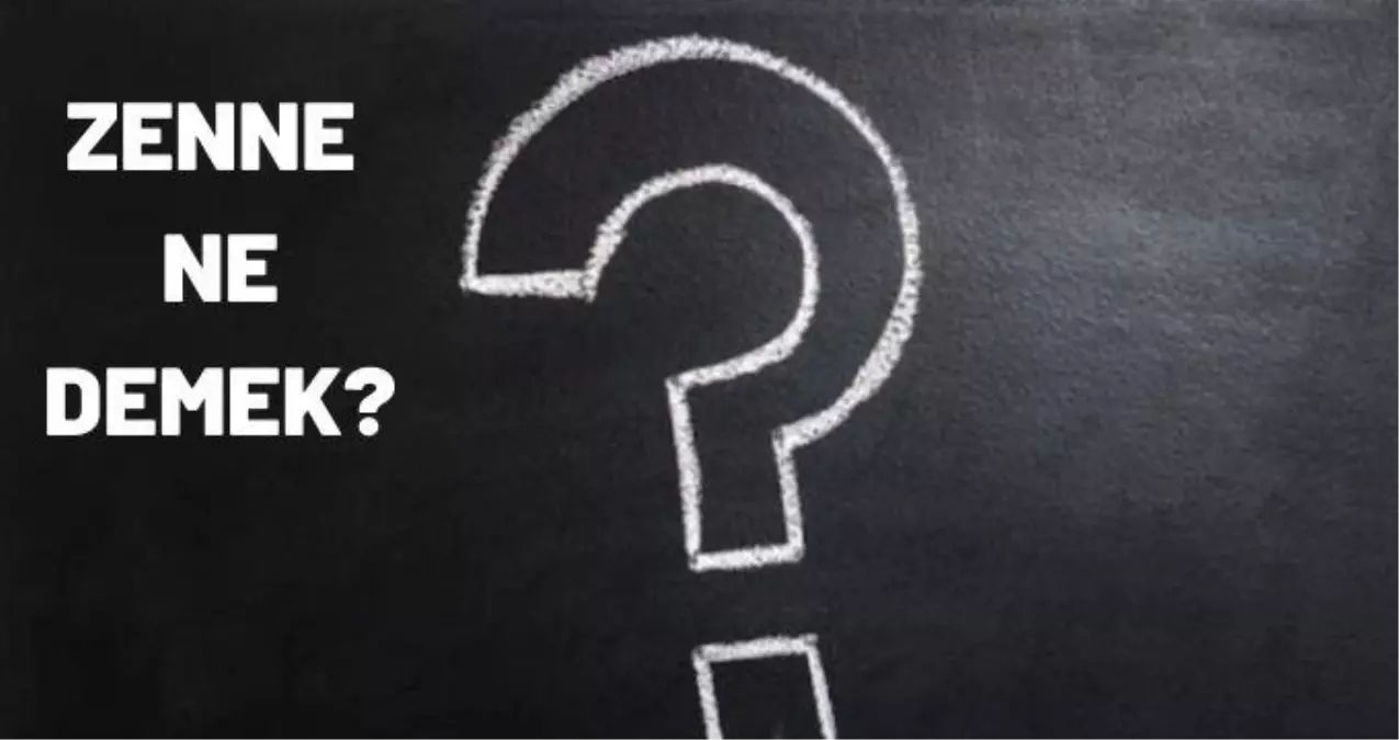 Zenne ne demek?