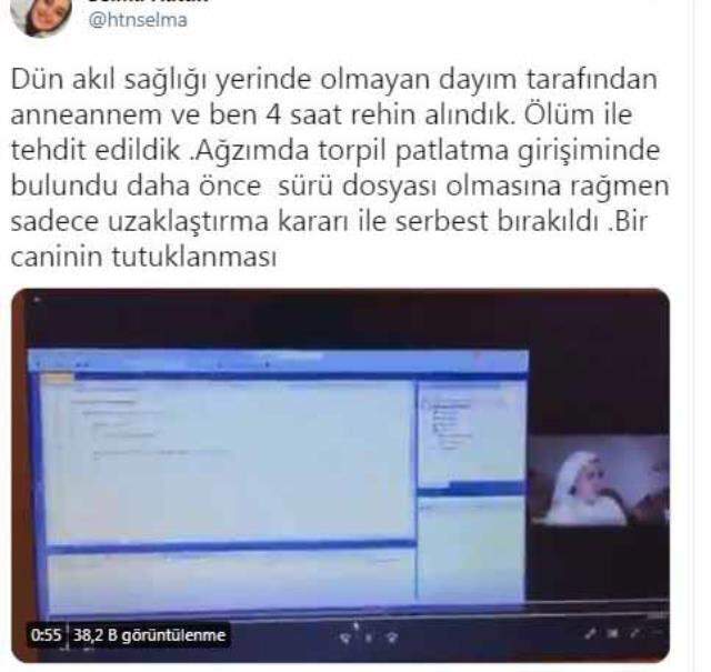 Dayısının rehin aldığı genç kızın yardım çığlığı: Ağzımda torpil patlatmak istedi