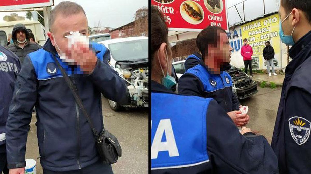 Esnaf ile zabıta arasında sopalı demirli kavga! 3 memur yaralandı