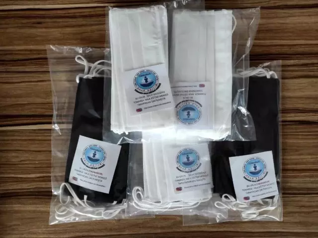 Tomarza'da günlük bin maske üretiliyor Tomarza'da günlük bin maske üretiliyor
