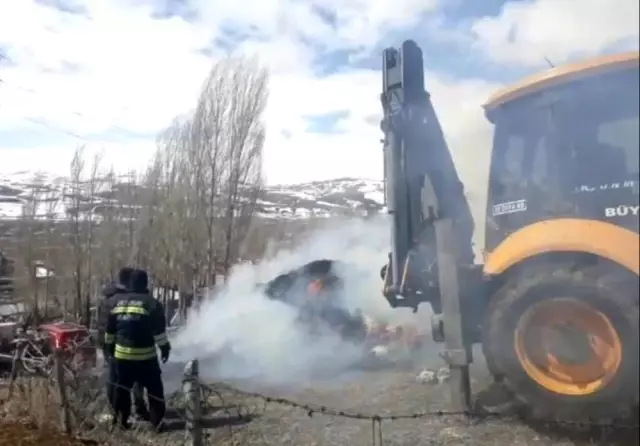 Son dakika haber... Erzurum'da ot yangını