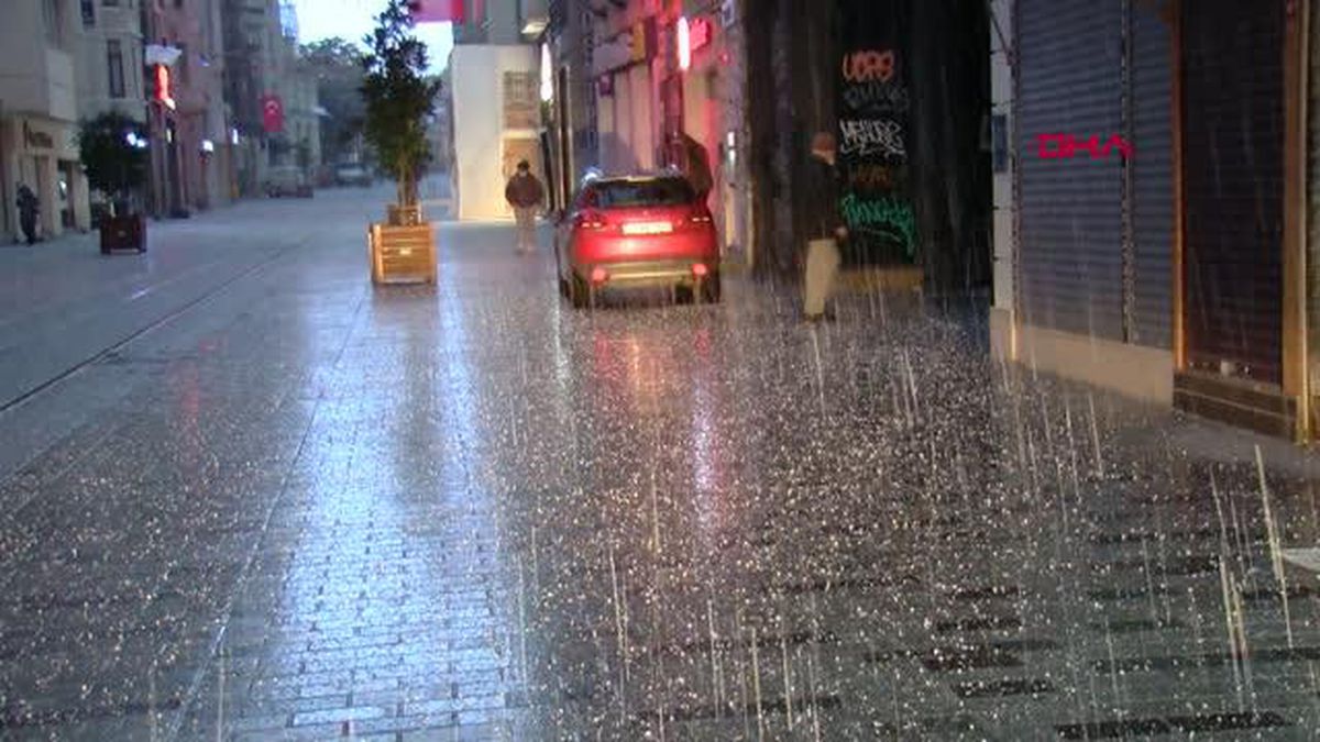Taksim'de dolu sürprizi