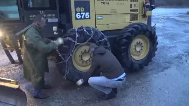 Kar yağışı etkili oldu Kar yağışı etkili oldu