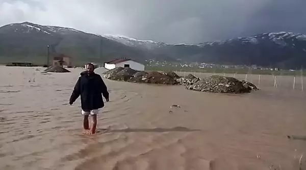 Muş'ta sağanak; kaz çiftliği su altında kaldı Muş'ta sağanak; kaz çiftliği su altında kaldı