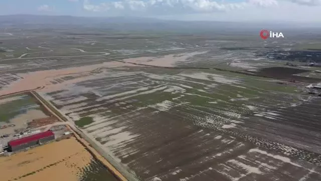 Tarım arazileri ve hayvan çiftlikleri su altında kaldı Tarım arazileri ve hayvan çiftlikleri su altında kaldı