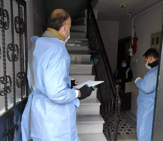 237 kişinin yaşadığı 11 bina karantinada 237 kişinin yaşadığı 11 bina karantinada