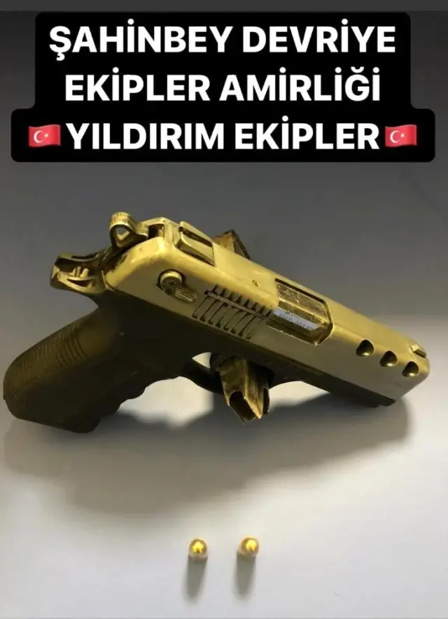 Gaziantep'te kalem görünümlü silah yakalandı