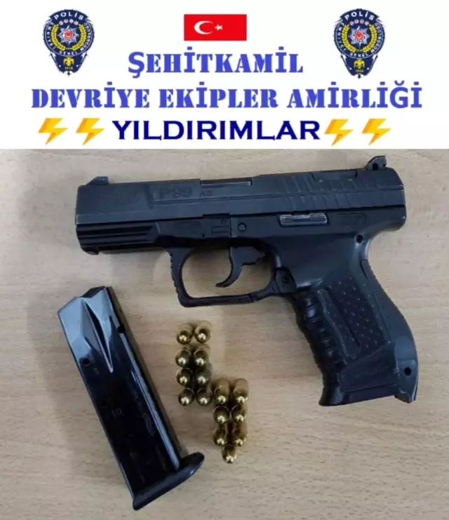 Gaziantep'te kalem görünümlü silah yakalandı