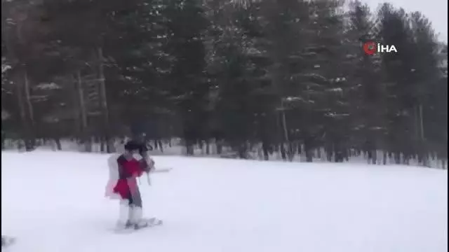 Sarıkamış'ta Kayı Boyu kıyafetleri giydiler Sarıkamış'ta Kayı Boyu kıyafetleri giydiler