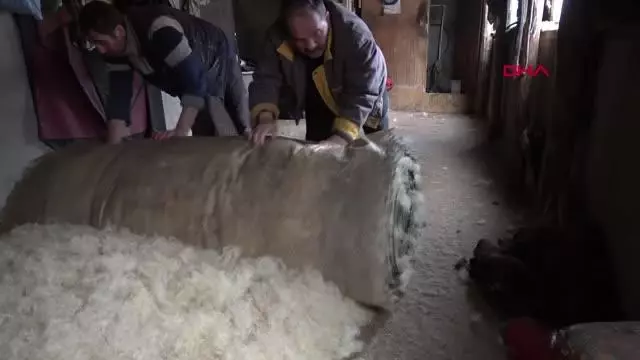 İki kardeş, atalarından öğrendiği keçeciliği sürdürüyor İki kardeş, atalarından öğrendiği keçeciliği sürdürüyor