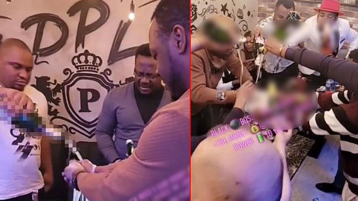 Afrikalıların partisini polis bastı! Alkolle ellerini yıkadıkları görüntüler başlarını yaktı