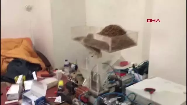 Bursa'da kaçak sigara üretilen depoya suçüstü baskın: 1 gözaltı