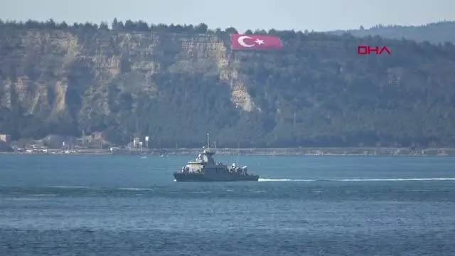 ÇANAKKALE Yunan savaş gemisi Çanakkale Boğazı'ndan geçti ÇANAKKALE Yunan savaş gemisi Çanakkale Boğazı'ndan geçti