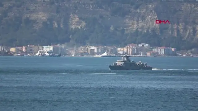 ÇANAKKALE Yunan savaş gemisi Çanakkale Boğazı'ndan geçti ÇANAKKALE Yunan savaş gemisi Çanakkale Boğazı'ndan geçti