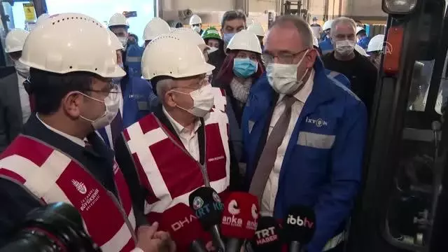 CHP Genel Başkanı Kılıçdaroğlu, İSTON A.Ş Hadımköy Fabrikası ile Hadımköy Halk Ekmek Fabrikası inşaatını gezdi CHP Genel Başkanı Kılıçdaroğlu, İSTON A.Ş Hadımköy Fabrikası ile Hadımköy Halk Ekmek Fabrikası inşaatını gezdi