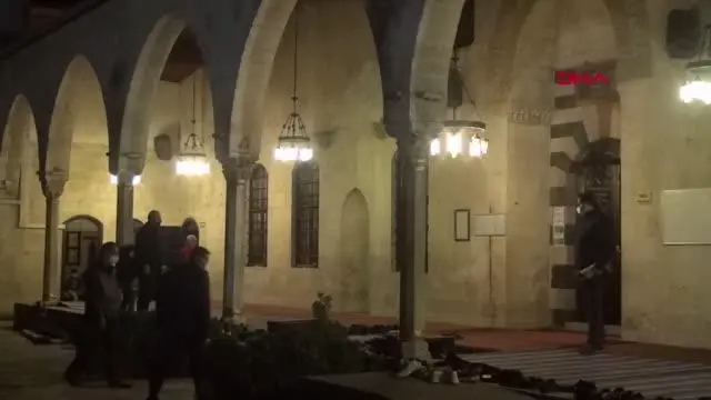 HATAY Anadolu'nun en eski camisi Habib-i Neccar'da Berat Kandili kutlandı HATAY Anadolu'nun en eski camisi Habib-i Neccar'da Berat Kandili kutlandı