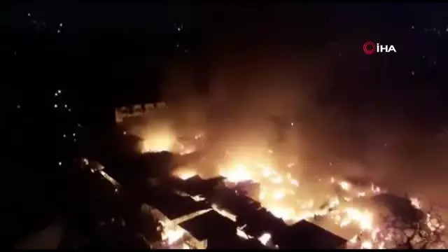 Son dakika haberi! - Hindistan'da pazarda korkutan yangın