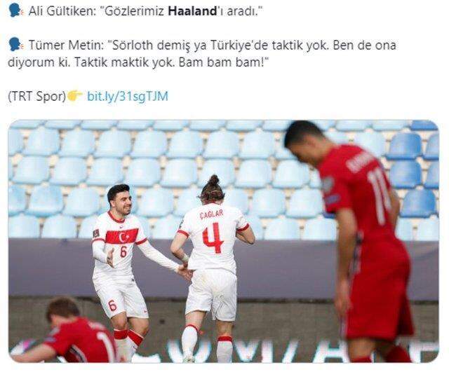 Norveç'in yıldızı Haaland'ın Türkiye karşısındaki performansı sosyal medyada alay konusu oldu