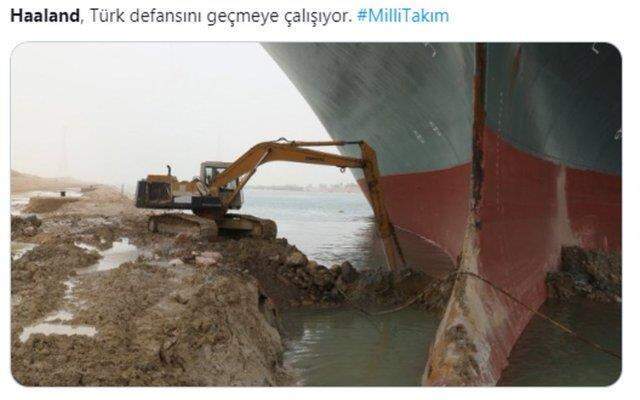 Norveç'in yıldızı Haaland'ın Türkiye karşısındaki performansı sosyal medyada alay konusu oldu