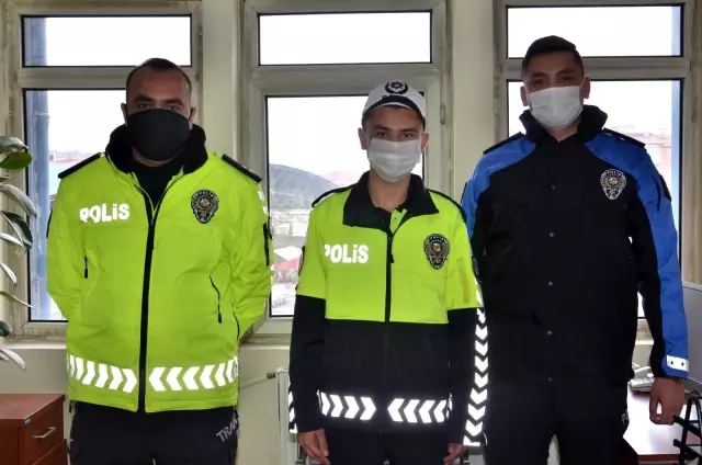 Polis olmak isteyen otizmli Yakup'un hayali gerçeğe dönüştü