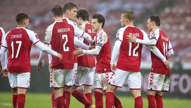 Denmark in the 2022 World Cup Qualification Group F beat Moldova 8-0