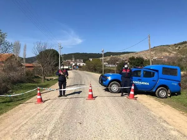 Çanakkale'de bir köy karantinaya alındı Çanakkale'de bir köy karantinaya alındı
