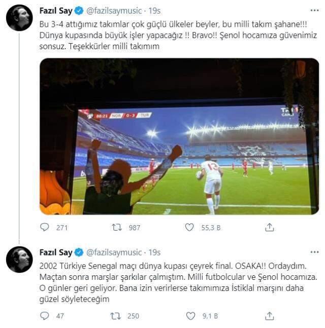 Fazıl Say: If they let me, I will make our team sing the Turkish National Anthem better. Fazıl Say: If they let me, I will make our team sing the Turkish National Anthem better.