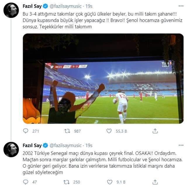 Fazıl Say: If they let me, I will make our team sing the Turkish National Anthem better.