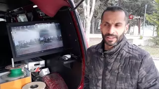 Son dakika haber... Ortam güvenliğinde kamera testlerini tasarladığı araç ile yapıyor Son dakika haber... Ortam güvenliğinde kamera testlerini tasarladığı araç ile yapıyor