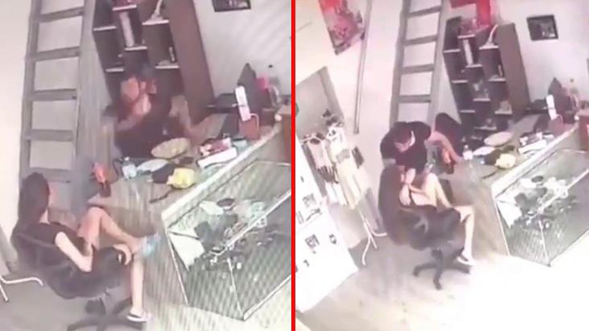 Sevgilisini darbettikten sonra hiçbir şey olmamış gibi yemek yemeye devam etti
