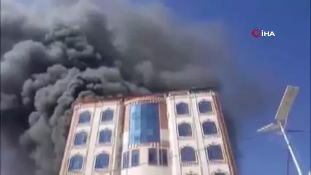 Son dakika haberleri... - Yemen'de Husilerin sözcüsünün otelinde yangın