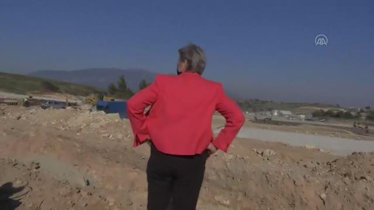 AB İçişleri Komiseri Ylva Johansson Midilli ve Samos Adası'nı ziyaret etti