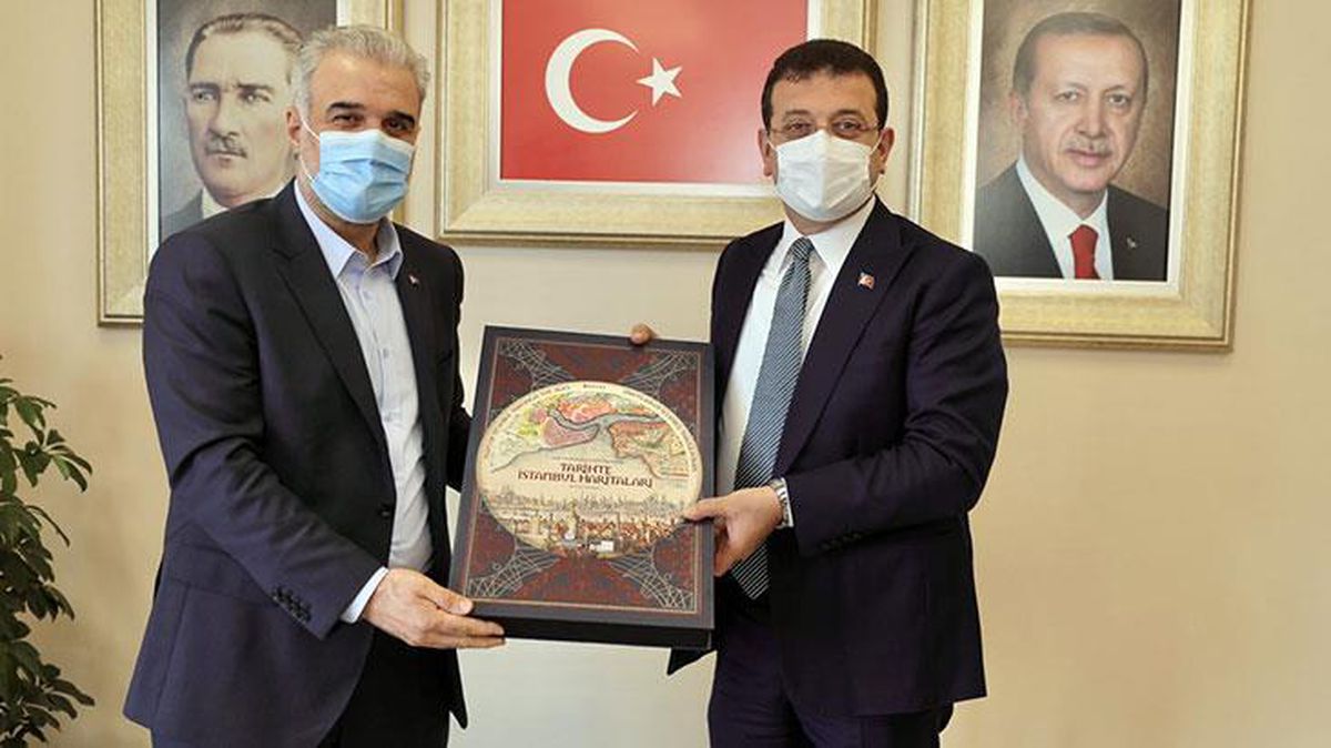 İBB Başkanı İmamoğlu'ndan AK Parti İstanbul İl Başkanı Kabaktepe'ye ziyaret