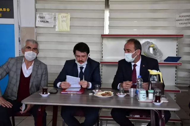 Kaymakam Cebeci ve Başkan Şahin Tomarza Sanayi Esnafı ile bir araya geldi Kaymakam Cebeci ve Başkan Şahin Tomarza Sanayi Esnafı ile bir araya geldi