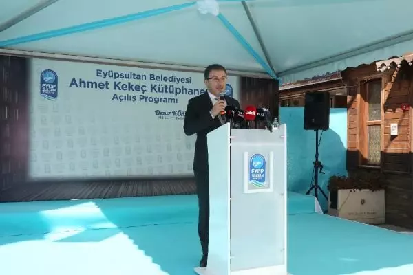 TBMM Başkanı Şentop, Eyüpsultan'da kütüphane açılışına katıldı TBMM Başkanı Şentop, Eyüpsultan'da kütüphane açılışına katıldı