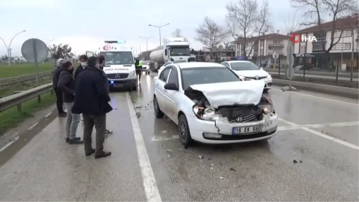 Bursa'da zincirleme kaza: Uzun araç kuyruğu oluştu, trafik kilitlendi
