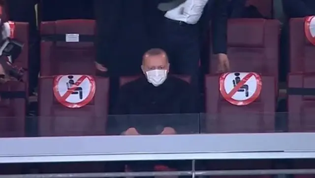 President Erdogan, the Atatürk Olympic Stadium to watch the Turkey-Latvia match arrived at the stadium President Erdogan, the Atatürk Olympic Stadium to watch the Turkey-Latvia match arrived at the stadium