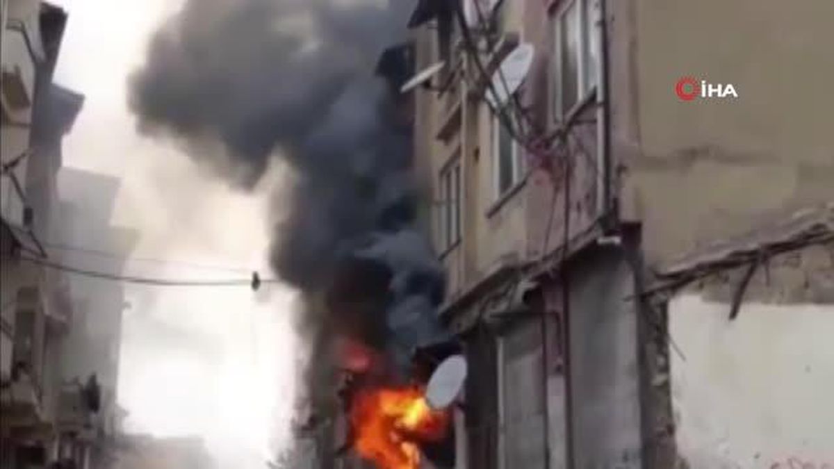 Hatay'da korkutan işyeri yangını