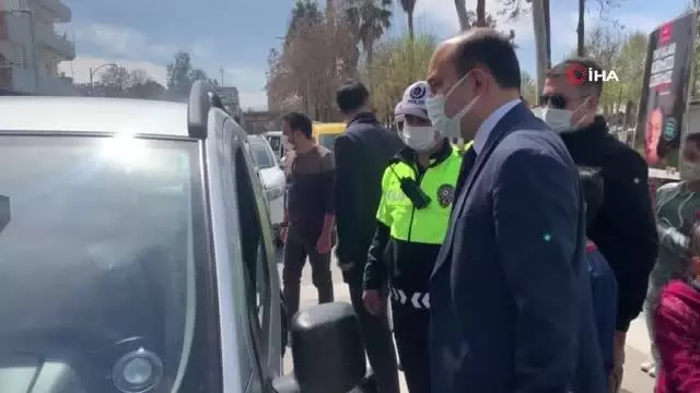 Kırmızı çizgi uygulamasında kaymakam ezilmekten son anda kurtuldu