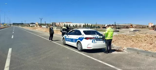 Midyat'ta droneli trafik denetimi Midyat'ta droneli trafik denetimi