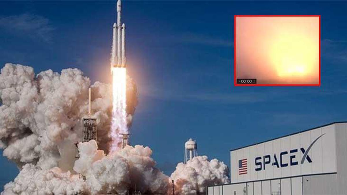 SpaceX'e ait uzay aracı inişe geçtiği sırada infilak etti