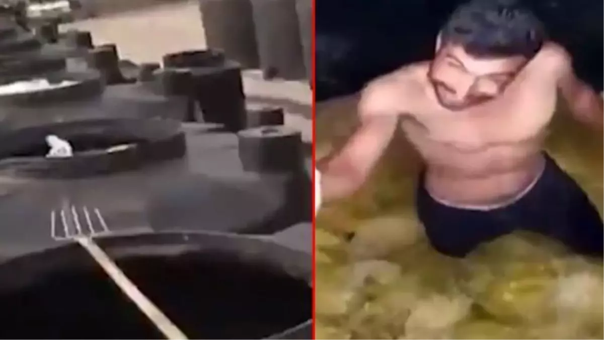 Turşu tankında yarı çıplak halde dans eden şahsın görüntülerinin Şanlıurfa'da bir fabrikada çekildiği iddiası