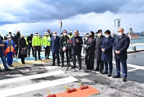 İSTANBUL ? VALİ YERLİKAYA ÜSKÜDAR'DA YAYA GEÇİDİNE KIRMIZI ÇİZGİ ÇEKTİ 2