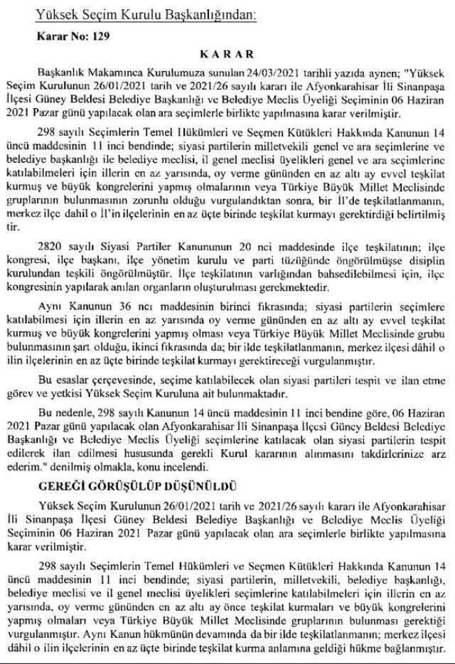 YSK, ara seçime girebilecek 19 partiyi açıkladı! Listede DEVA ve Gelecek Partisi yer almadı YSK, ara seçime girebilecek 19 partiyi açıkladı! Listede DEVA ve Gelecek Partisi yer almadı