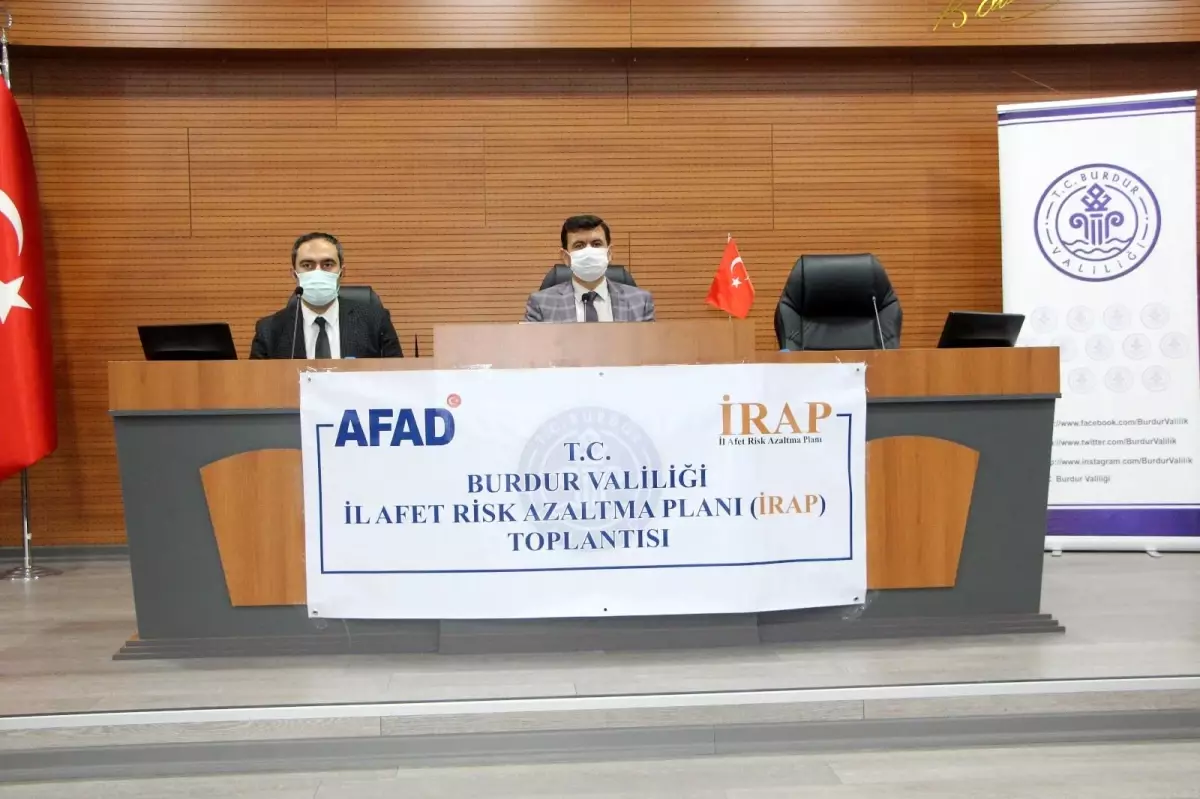 Burdur'da İl Afet Risk Azaltma Planı toplantısı