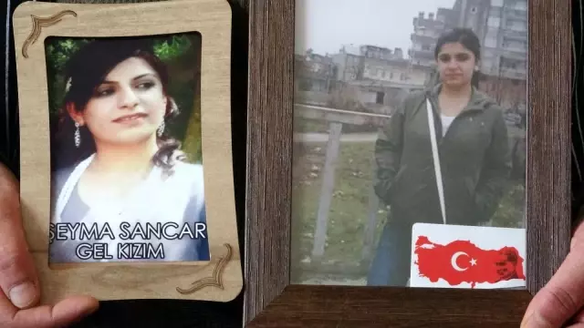 Evladı PKK tarafından kaçırılan anne kızının montuna sarılarak uyuyor Evladı PKK tarafından kaçırılan anne kızının montuna sarılarak uyuyor
