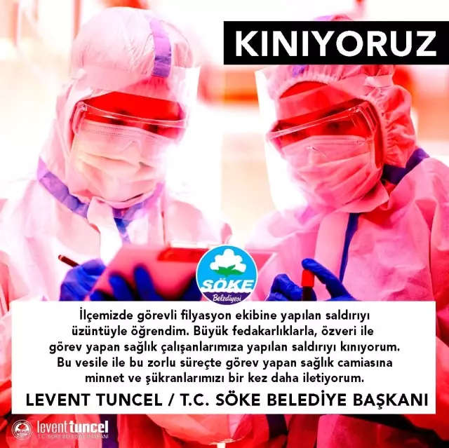 Kaymakam Zeybek ve Başkan Tuncel'den kınama Kaymakam Zeybek ve Başkan Tuncel'den kınama