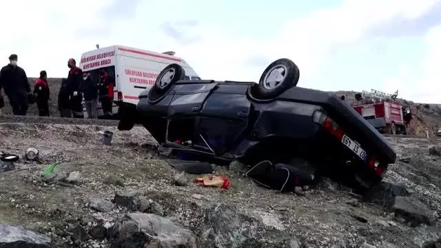 Son dakika: Otomobil devrildi: 1 ölü, 1 yaralı