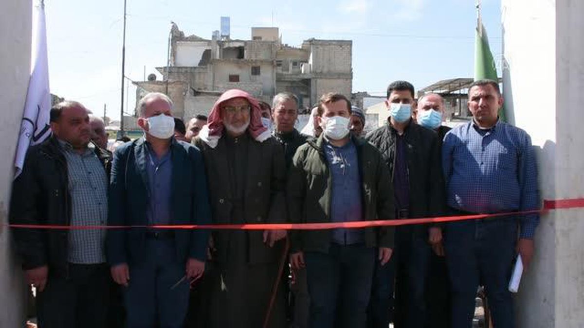 Suriye'nin kuzeyindeki Bab ilçesinde '15 Mart Parkı' açıldı