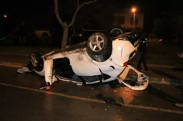 Adana'da otomobil ağaçlara çarpıp takla attı: 4 yaralı Adana'da otomobil ağaçlara çarpıp takla attı: 4 yaralı